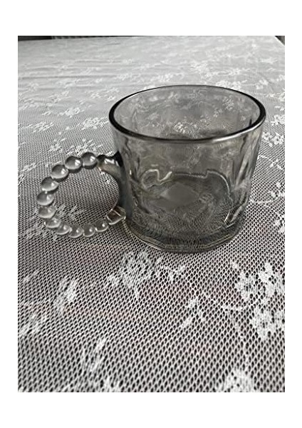Kupa Bardak, Modern Cam Fincan, Kahve ve Çay Kupası, Sunum Fincanı, Içecek Bardağı (Füme Gri)