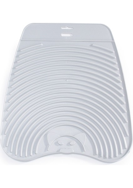 Kedi Tuvaleti Paspası, Sert Plastik, Gri, 38X35CM