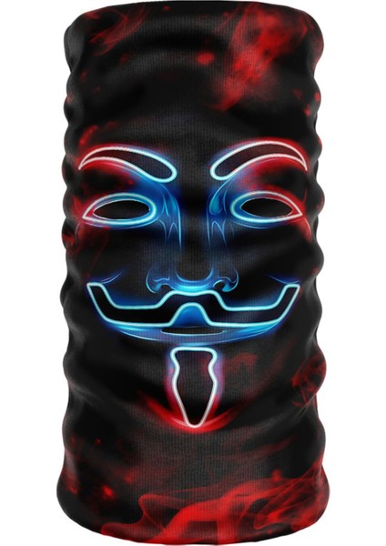 Extreme Outdoor Spor , Motorcu ve Bisiklet Kullananlara Özel Desenli Buff Boyunluk Bandana Balaklava (SMILE-197)