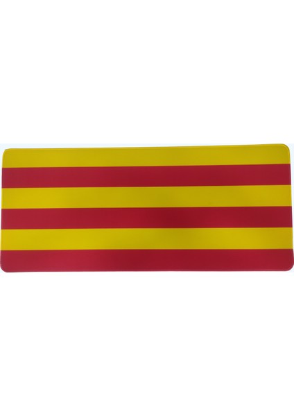 Efsane Çubuklu Tasarım Sarı Kırmızı Mouse Pad