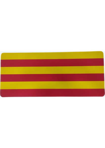 Efsane Çubuklu Tasarım Sarı Kırmızı Mouse Pad