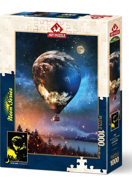 Puzzle Ay'a Yolculuk 1000 Parça Neon Puzzle