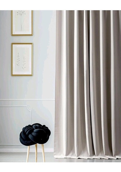 Depo Home Taç Karartma Blackout Pilesiz Fon Perde Tek Kanat Koyu Taş BLCKOYUTAS001, Koyu Taş, 100 x 250