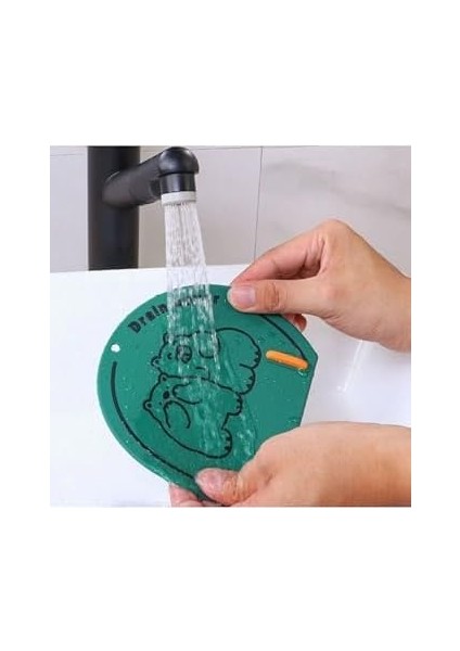 Banyo ve Mutfak Lavabo Koku Önleyici Gider Koruyucu Silikon Sızdırmaz Ped 1 Adet Kahverengi