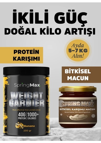 Besin Destekleyici Kiloaldırıcı kakao muz Protein Tozu - Vitamin Iştahaçıcı Kiloalma Arı Sütü Pekmez Bal Organik macun 2 li set