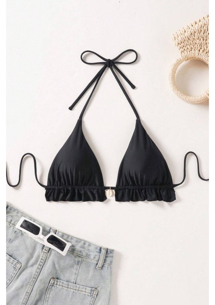 Gögüs Aksesuar Detaylı Bikini Üstü (Çıkartılabilir Kaplı) modelleri