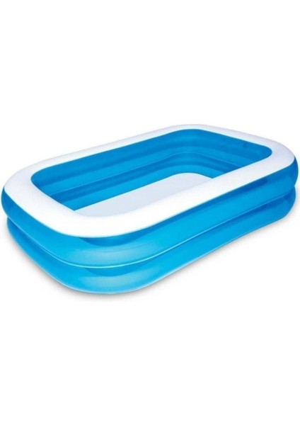 Geniş Dikdörtgen Şişme Havuz 2.01X1.50X0.51 M, Eğlence ve Serinlik Için