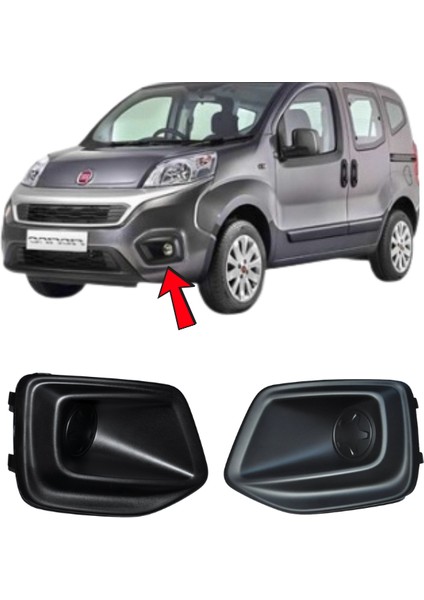 Fiat Fiorino Bipper Nemo 2017 ve Sonrası Sissiz Sol Sis Farı Çerçevesi