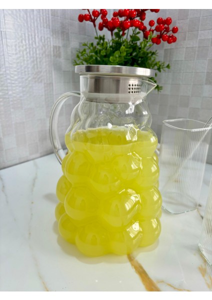 Krd Home Metal Kapaklı Üzüm Model Sürahi - 2000 ml