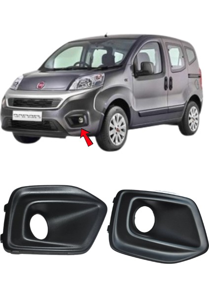 Fiat Fiorino Nemo Bipper 2017 ve Sonrası Sis Farı Çerçevesi Takımı Sağ-Sol