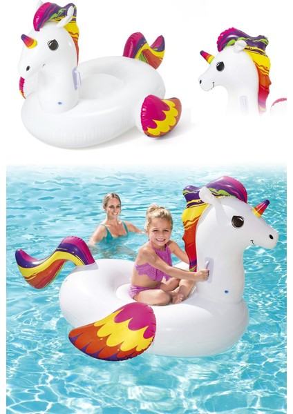 Renkli Unicorn ve Pegasus Deniz Koltuğu, 155X119CM, Eğlence ve Konfor Için!