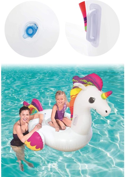 Renkli Unicorn ve Pegasus Deniz Koltuğu, 155X119CM, Eğlence ve Konfor Için! fiyatları