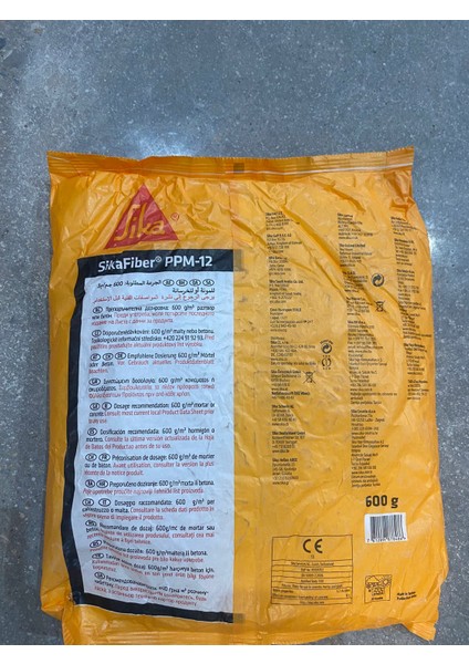 fiber Ppm-12 Beton ve Harç Için Polipropilen Lif 1KOLI(30PAKET-18KG)