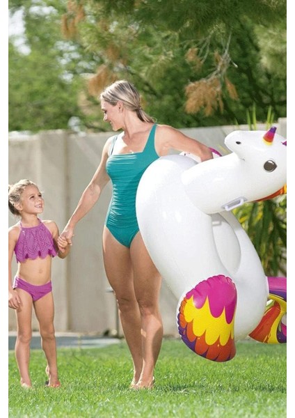 Renkli Unicorn ve Pegasus Deniz Koltuğu, 155X119CM, Eğlence ve Konfor Için! fırsatları