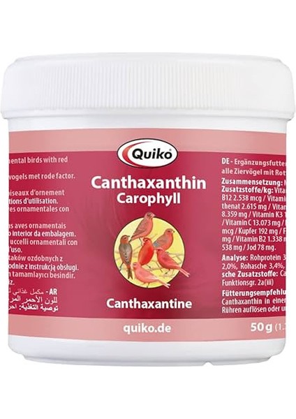 Canthaxantin Kırmızı Renk Boyası 100GR (Orjinal Paket)