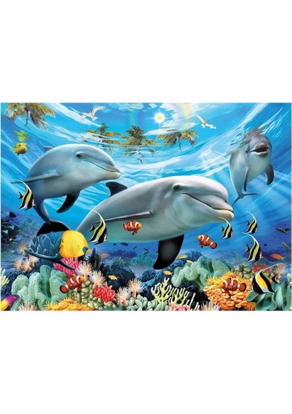 95933 Yunuslar Puzzle 60 Parça Çok Renkli