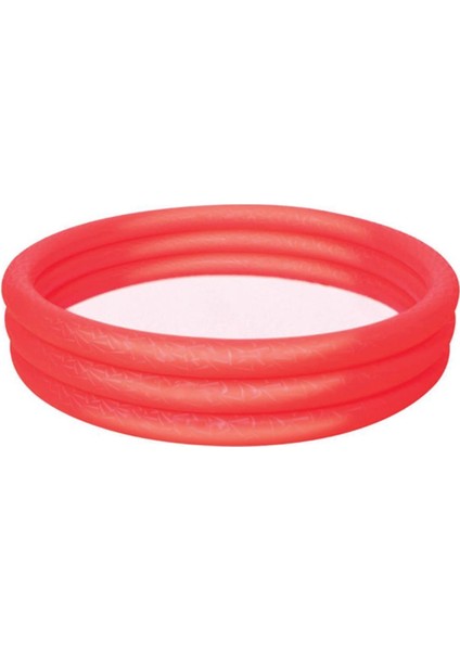 Kırmızı 3 Bölmeli Büyük Havuz, 183X33 Cm, Eğlence ve Serinlik Için Mükemmel Seçim