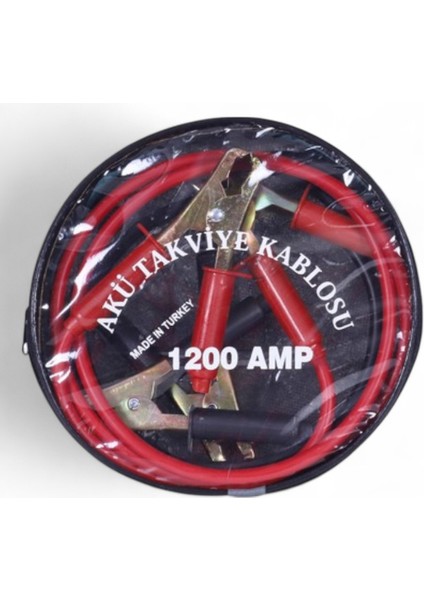 2 Metre Akü Takviye Şarj Kablosu 1200 Amper