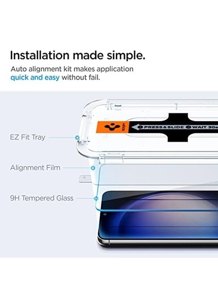 Samsung Galaxy S23 Plus Cam Ekran Koruyucu Kolay Kurulum Glas. tr Ez Fit (2 Adet) - AGL05952