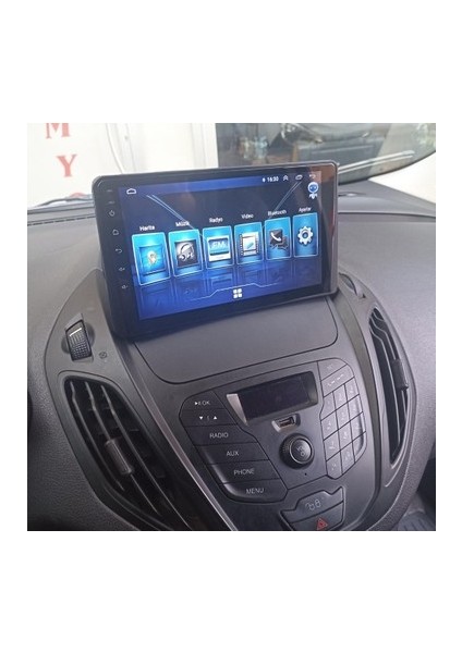 Ford Courier 2014-2024 Dolu Paketler Için Uygun Multimedya Ekran Seti 4 GB Ram 64 GB Hafıza