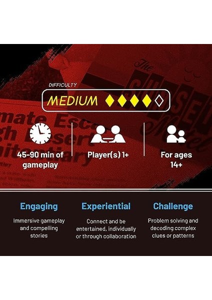 A Killer Murder At The Motel, Immersive Murder Mystery Game - Çözülmemiş Davayı Bağımsız Bir Meydan Okuma Olarak Alın, Randevu Gecesi Için Veya Aile ve Arkadaşlarla Oyun Gecesi, Yaş 14