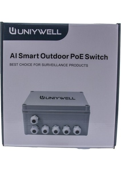 Outdoor Poe Switch - 8 Port Poe + 2 Gigabit, Toplam 96W Poe Gücü