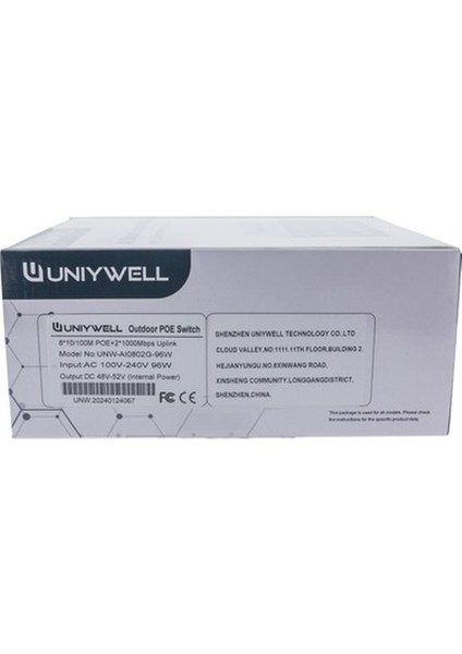 Outdoor Poe Switch - 8 Port Poe + 2 Gigabit, Toplam 96W Poe Gücü fiyatları