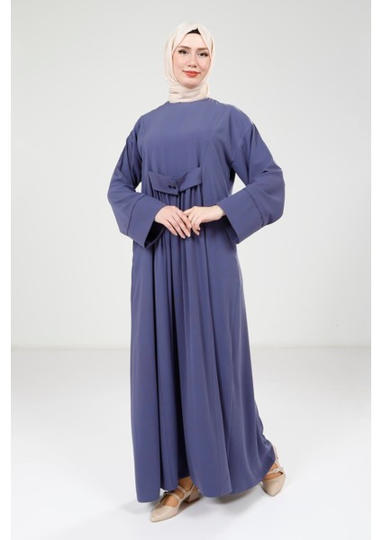 Çıtçıtlı Mor Elbise 9220 fırsatları