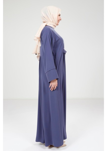 Çıtçıtlı Mor Elbise 9220 indirimleri