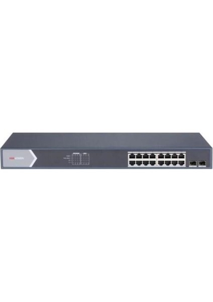 16PORT 250W Full Poe DS-3E1518P-SI Gıgabıt 2x Sfp Akıllı Yönetilebilir Switch Rack Mount