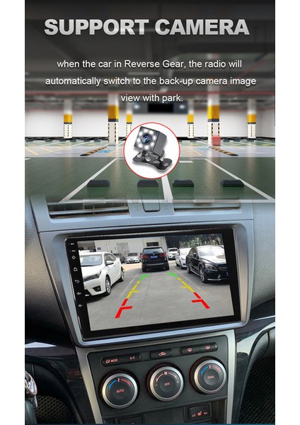 Mazda 6 2008-2013 Multimedya Carplay Ekran Seti 4 GB Ram 64 Hafızalı