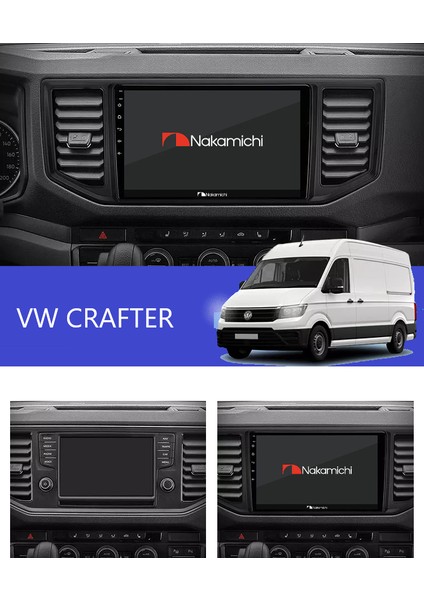 Vw Crafter 2017-2023 Multimedya Carplay Ekran Seti 4 GB Ram 64 Hafızalı
