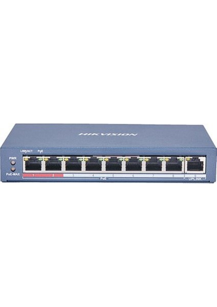 DS-3E0109P-E 8-Ports 100MBPS Unmanaged Poe Switch
