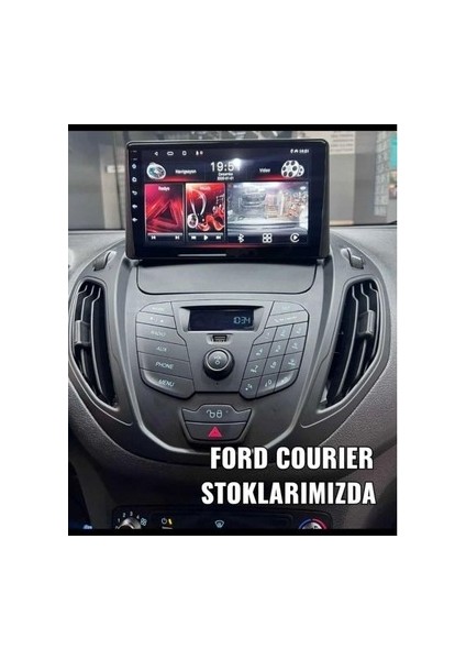 Ford Courier 2014-2024 Boş Paketler Için Uygun Multimedya Ekran Seti 4 GB Ram 64 Hafıza