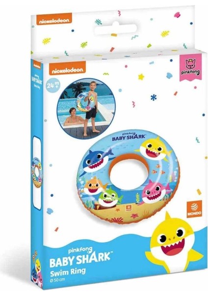 Renkli Bebek Köpekbalığı Simidi 50 Cm, Eğlenceli ve Güvenli Deniz Malzemesi