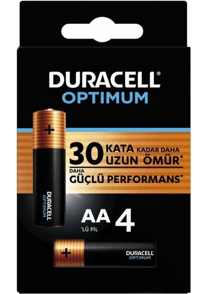 Duracell 4lü Optimum Aa Kalem Pil