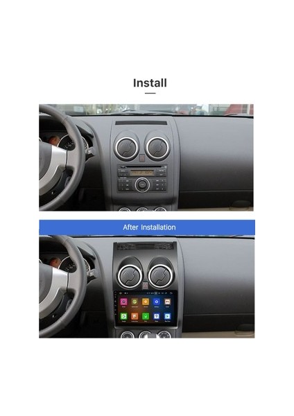 Nissan Qashqai 2008-2014 Multimedya Carplay Ekran Seti 4 GB Ram 64 Hafızalı