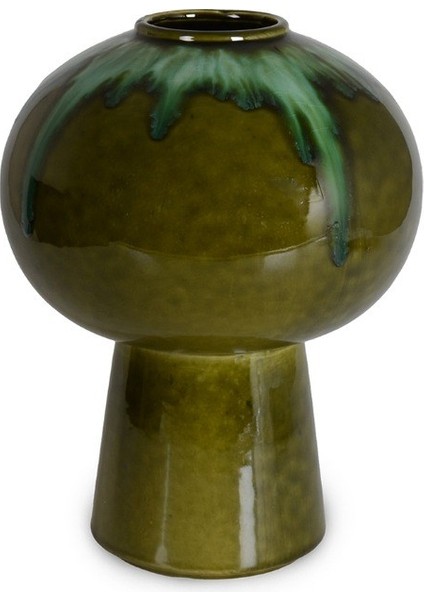 Dekoratif Seramik Vazo – Yuvarlak Modern Form Zümrüt Serisi fiyatları