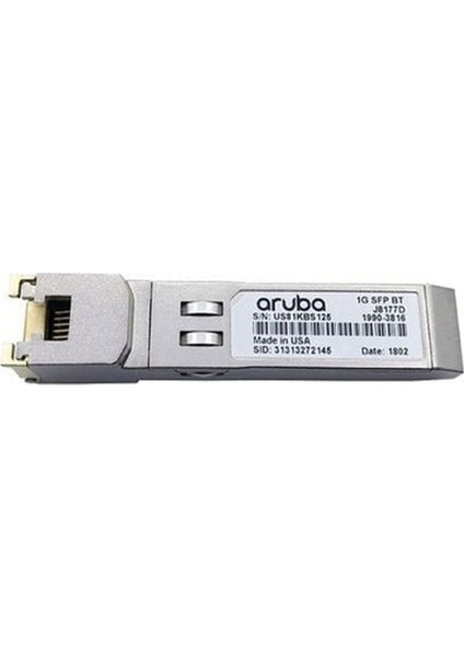 J8177D Hp Aruba 1gbps 100M Rj-45 Connector Sfp Transceiver Modül