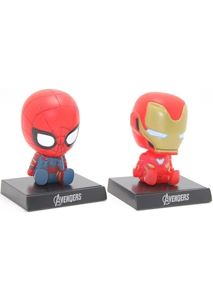 Ironman ve Spiderman Kafa Sallayan Figür ALK2858