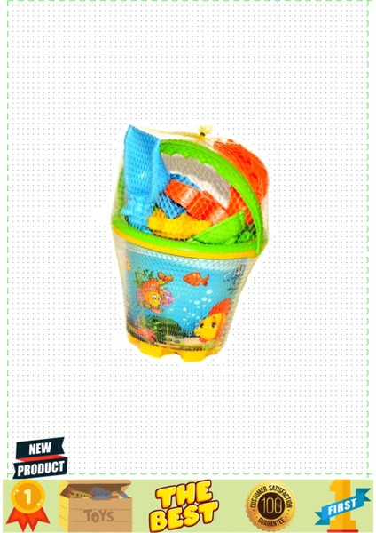 Renkli ve Eğlenceli Çocuk Kova, 5l, Öğrenme ve Oyun Aracı