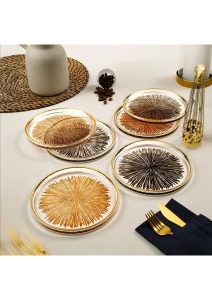 Mystic 6'lı Pasta Tabağı Seti 16 cm