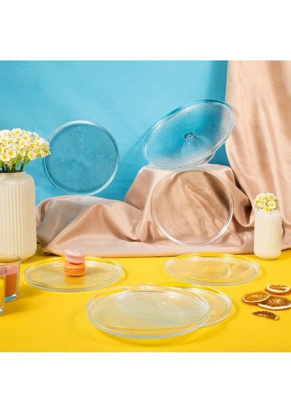 Loren 7 Parça Pasta ve Sunum Seti Natürel