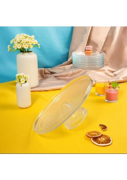 Loren 7 Parça Pasta ve Sunum Seti Natürel fiyatları