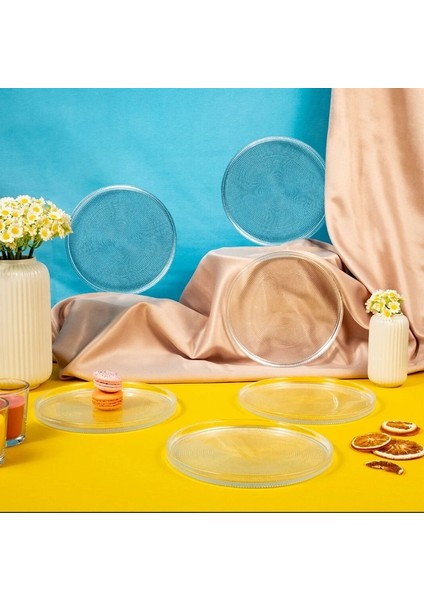 Loren 7 Parça Pasta ve Sunum Seti Natürel modelleri