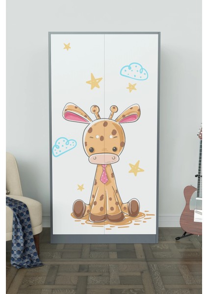 Bay Zürafa Design "calista" Gardırop 5 Raflı Askılı Çocuk Odasi Elbise Dolabı fiyatları