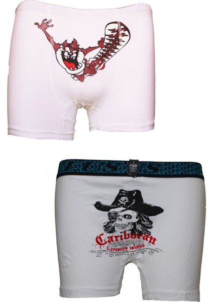 Erkek Dijital Baskılı Boxer 2'li Set