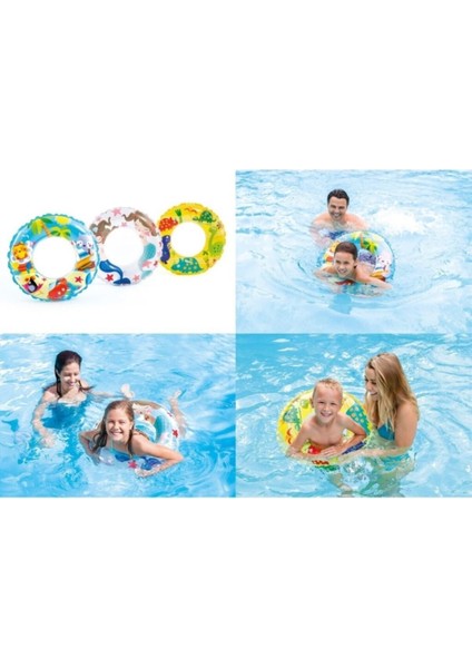 Renkli Çocuk Plaj Simidi, Hayvan Figürlü, 61 Cm, Eğlenceli Yaz Aktiviteleri fiyatları