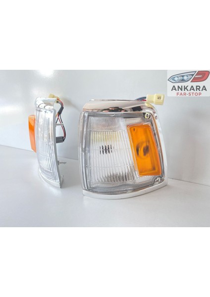 Toyota Hilux LN85 1989-1997 Sinyal Lambası Takım Sağ - Sol Krom Tip