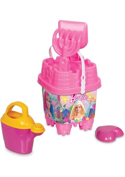 Renkli Pembe Küçük Kale Kova Seti, Çocuklar Için Eğlenceli Oyuncak Hediye